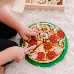 Melissa & Doug - Деревянная PIZZA + 36 аксессуаров Набор для пиццерии 20155221