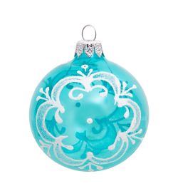 Элита НФШ-1378/3 Набор ел.украшений Шар 3шт «Снежинка» 65 мм