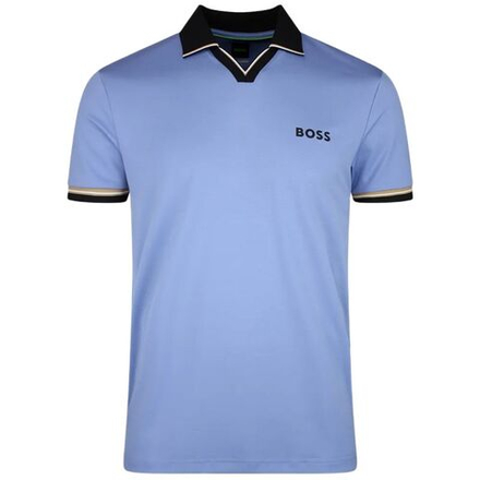 Теннисное поло BOSS TOC Serve 2 - light/pastel blue