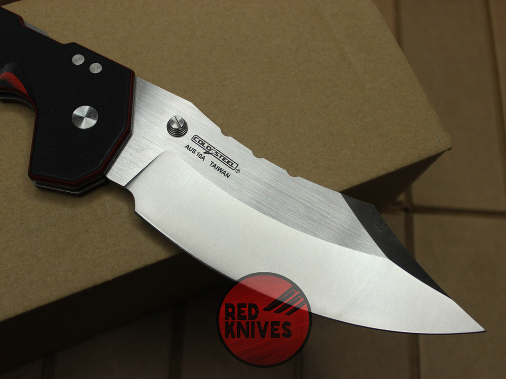 Нож Cold Steel Myhem - рукоять G10, красные полосы