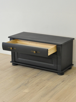 Обувница для прихожей, 91х42х46, Susanna, с сиденьем, для обуви, деревянная, серый, Dipriz