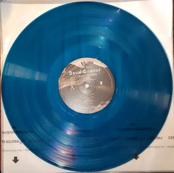 David Gilmour – Luck And Strange Coloured Translucent Sea Blue LP