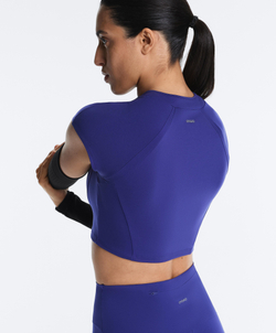 Oysho Топ Compressive светоотражающий, кобальтовый