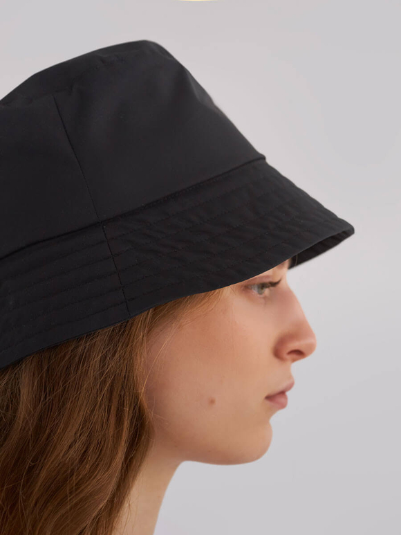 Черная панама из мембраны