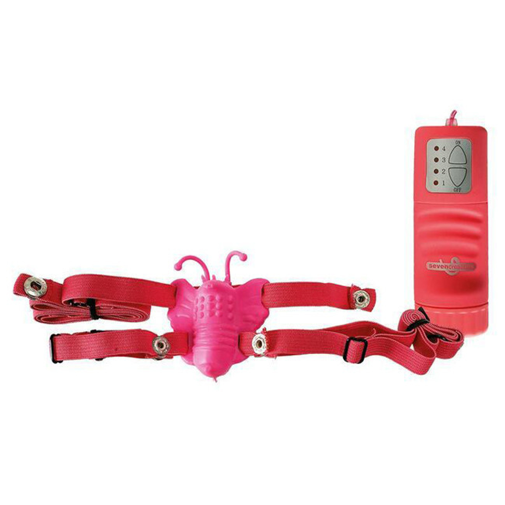 Клиторальный водонепроницаемый стимулятор Butterfly Pure Vibes (Цвет: розовый)