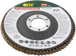 Диск наждачный лепестковый для УШМ, 115х22,2 мм, Р24 FIT IT 39540