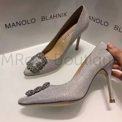 Туфли-лодочки Manolo Blahnik glitter