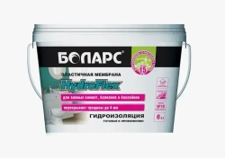 Гидроизоляция полимерная мастика Боларс HydroFlex гидрофлекс для пола, стен, ванных комнат, подвалов, санузлов 6 кг