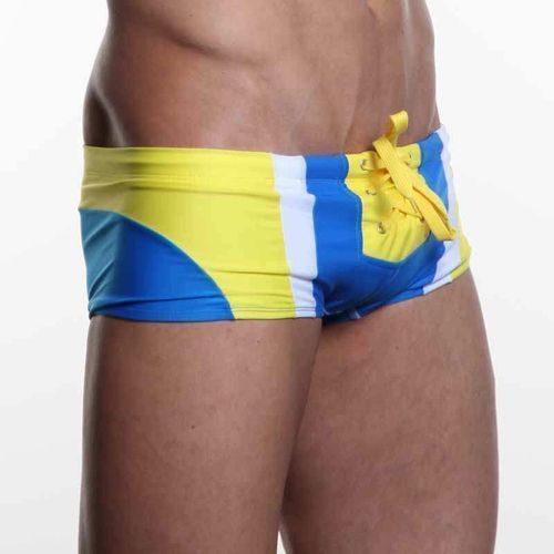 Мужские плавки хипсы сине-желтые Aussiebum Joy Hip