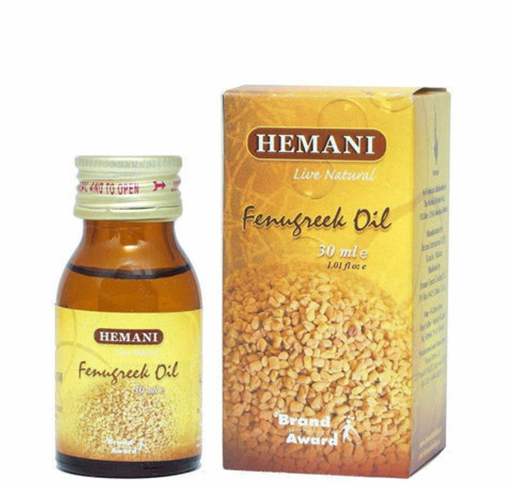 Масло Хельбы 100% Hemani Fenugreek Oil ( Пажитника, шамбалы, фенугрека ) 60 мл