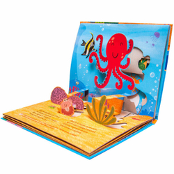 Книжка панорамка На дне морском 3+