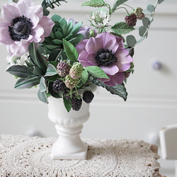 Кашпо "Антик" на ножке. Классическое. D10.5 x H13 см