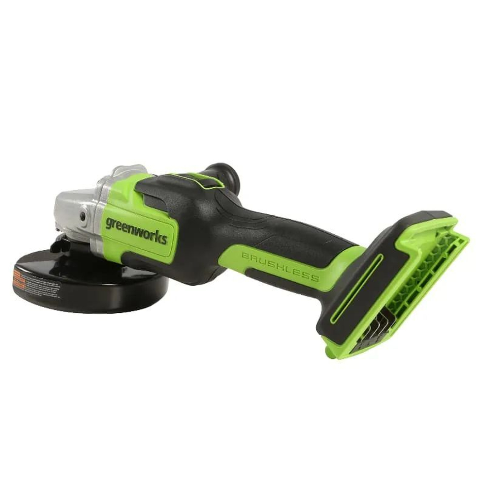 Угловая шлифовальная машина, аккумуляторная Greenworks 24V, бесщеточная, c 1хАКБ 4