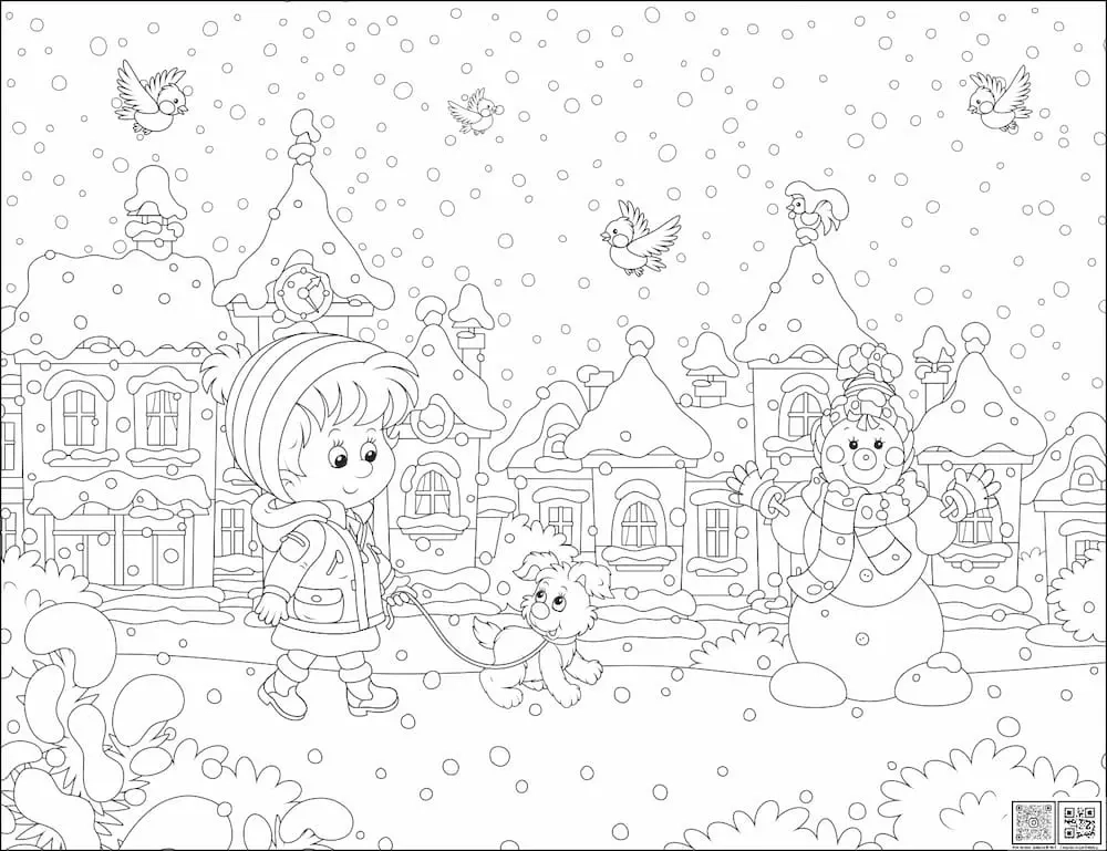 Цифровое панно ID Wall Раскраска "Прогулка с щенком"