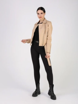 Кожаная куртка демисезонная косуха