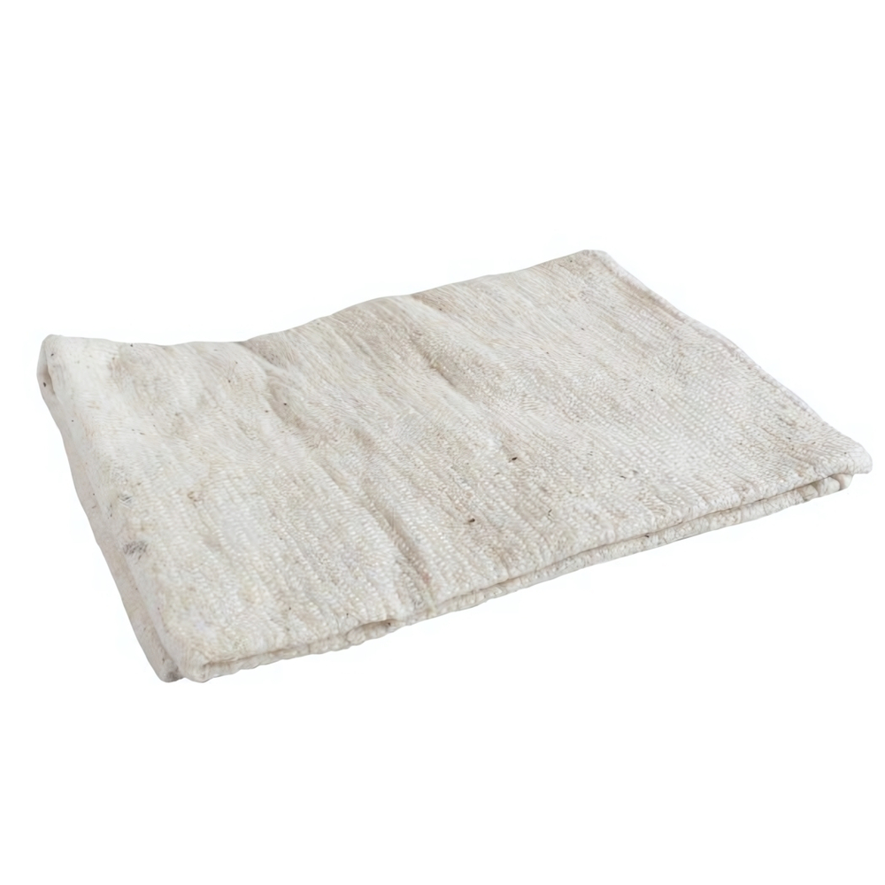 Салфетка для пола хлопковая белая большая 260г/м2 (60х80см) YORK