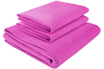 Комплект полотенец вафельных Home One 45х70 (2шт), 80х150 (1шт), фуксия