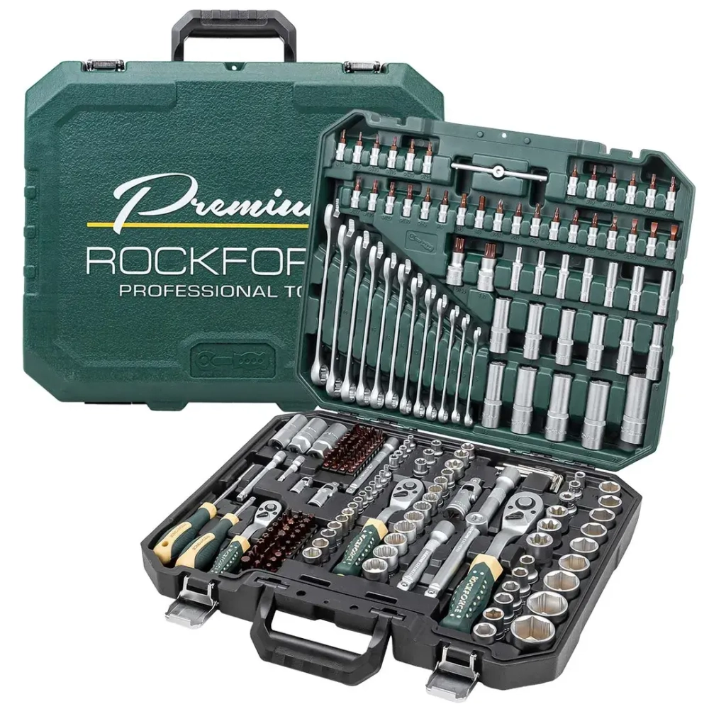 Набор инструментов 216пр. 1/4'', 3/8'', 1/2''(6гр.,12гр.) RockFORCE RF-38841W Premium