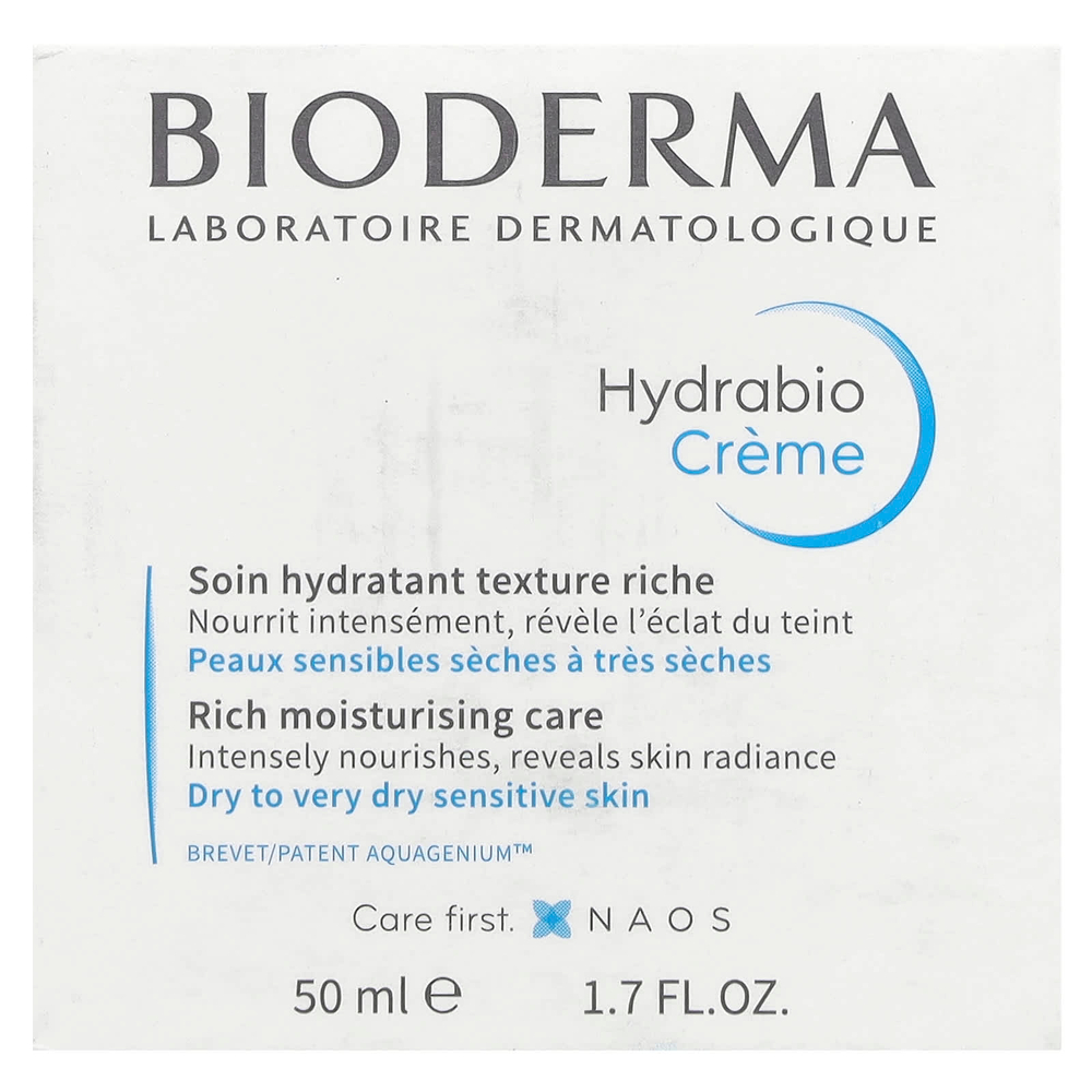 Bioderma, Hydrabio, крем для насыщенного увлажнения, 50 мл (1,67 жидк. унц.)