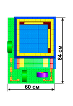 Конструктор Leco Домики GigaBloks 5"