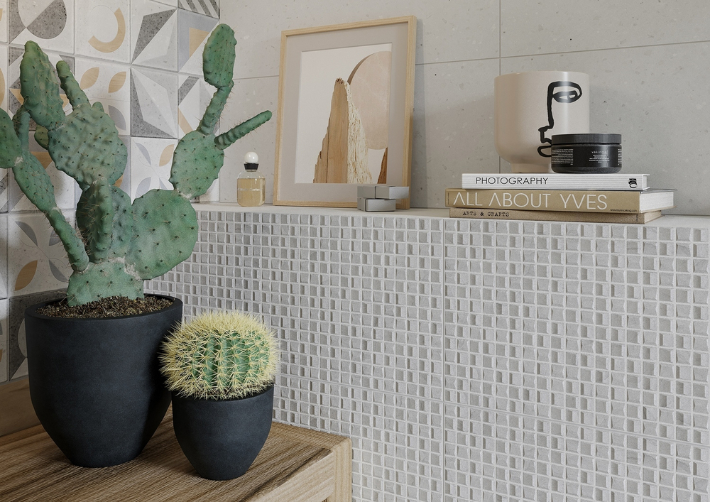 Supreme grey mosaic wall 02 250х600 (1-й сорт)