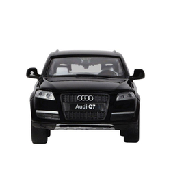 Машина "АВТОПАНОРАМА" Audi Q7, черный, 1/32, свет, звук, инерция, в/к 17,5*13,5*9 см