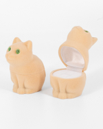 Футляр «Детская» киска для кольца и серёг