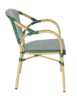 "Кабри" плетеный стул из искусственного ротанга, цвет зеленый