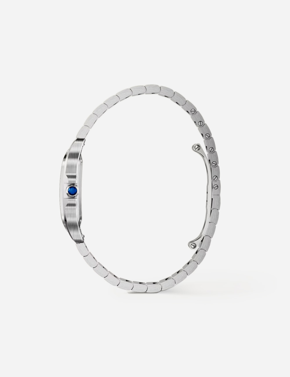Наручные часы Cartier Santos Silver S