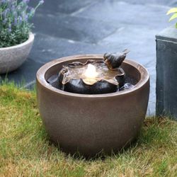 Waterfall Фонтан декоративный с подсветкой ''Кувшинка''