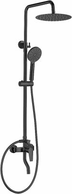 Душевая система Allen Brau Eclipse 5.E1007-31 черная матовая
