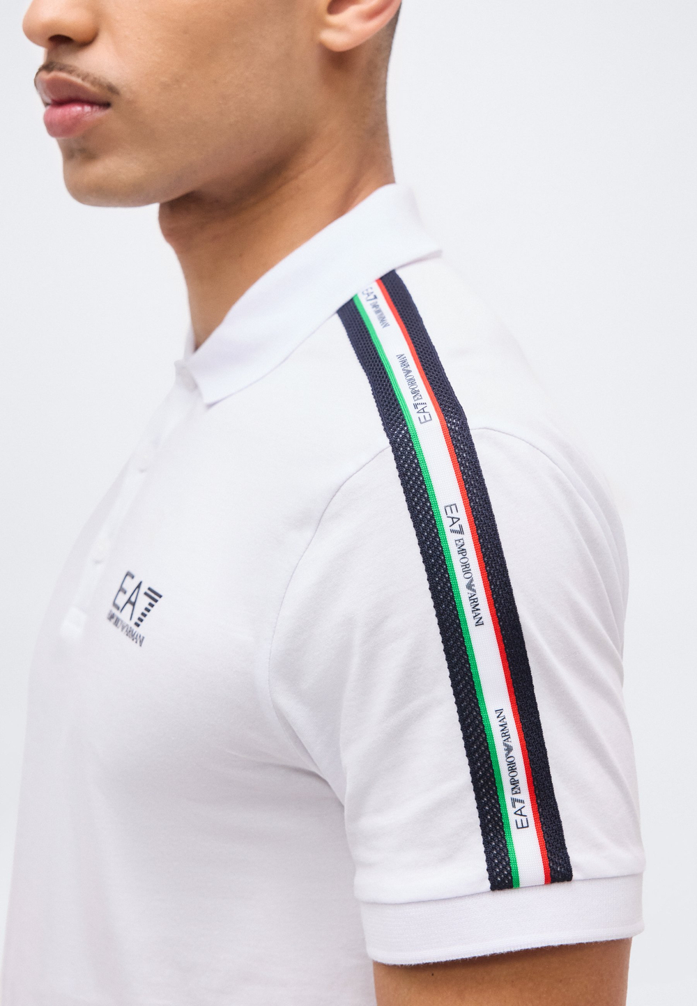 EA7 Emporio Armani ITALIAN SPIRIT - Футболка-поло - Белый