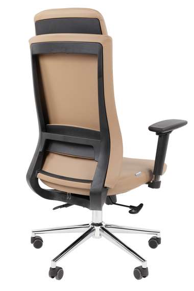 Офисное кресло Chairman 500LUX Россия экокожа бежевый