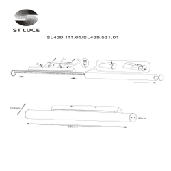 SL439.111.01 Светильник настенный ST-Luce Хром/Белый LED 1*18W 4000K