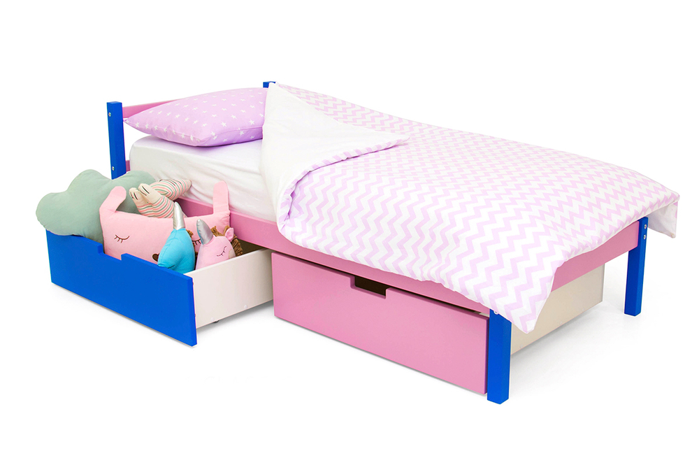 Детская кровать тахта Бельмарко Svogen синий-лаванда