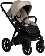 Детская коляска Indigo Solio 3 в 1 с автокреслом Avionaut Cosmo Grey So02 св.бежевый