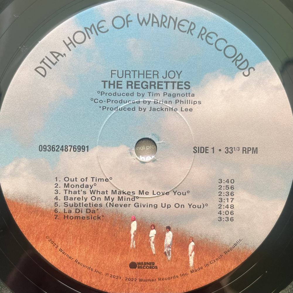 The Regrettes ‎– Further Joy (Чехия 2022г.)