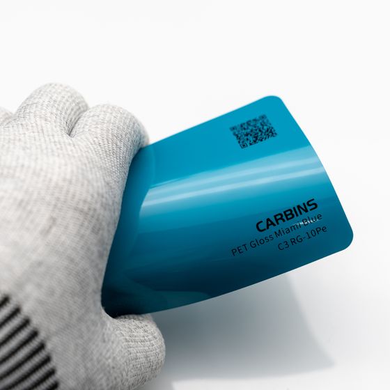 Веер образцов виниловой цветной пленки Carbins