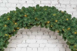 Хвойная арка Ларец Любви 240*160 см., 260 теплых-белых Led ламп, ПВХ, ЕлкиТорг (28007)