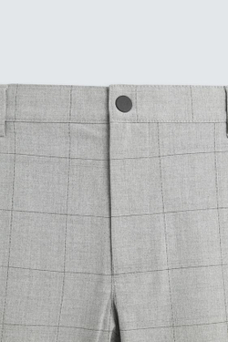 ZARA БРЮКИ SLIM FIT COMFORT, СЕРЫЙ МЕЛАНЖ