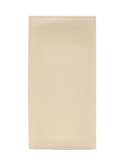 Фото функционального кошелька Древо жизни из молочной кожи, вид сзади.