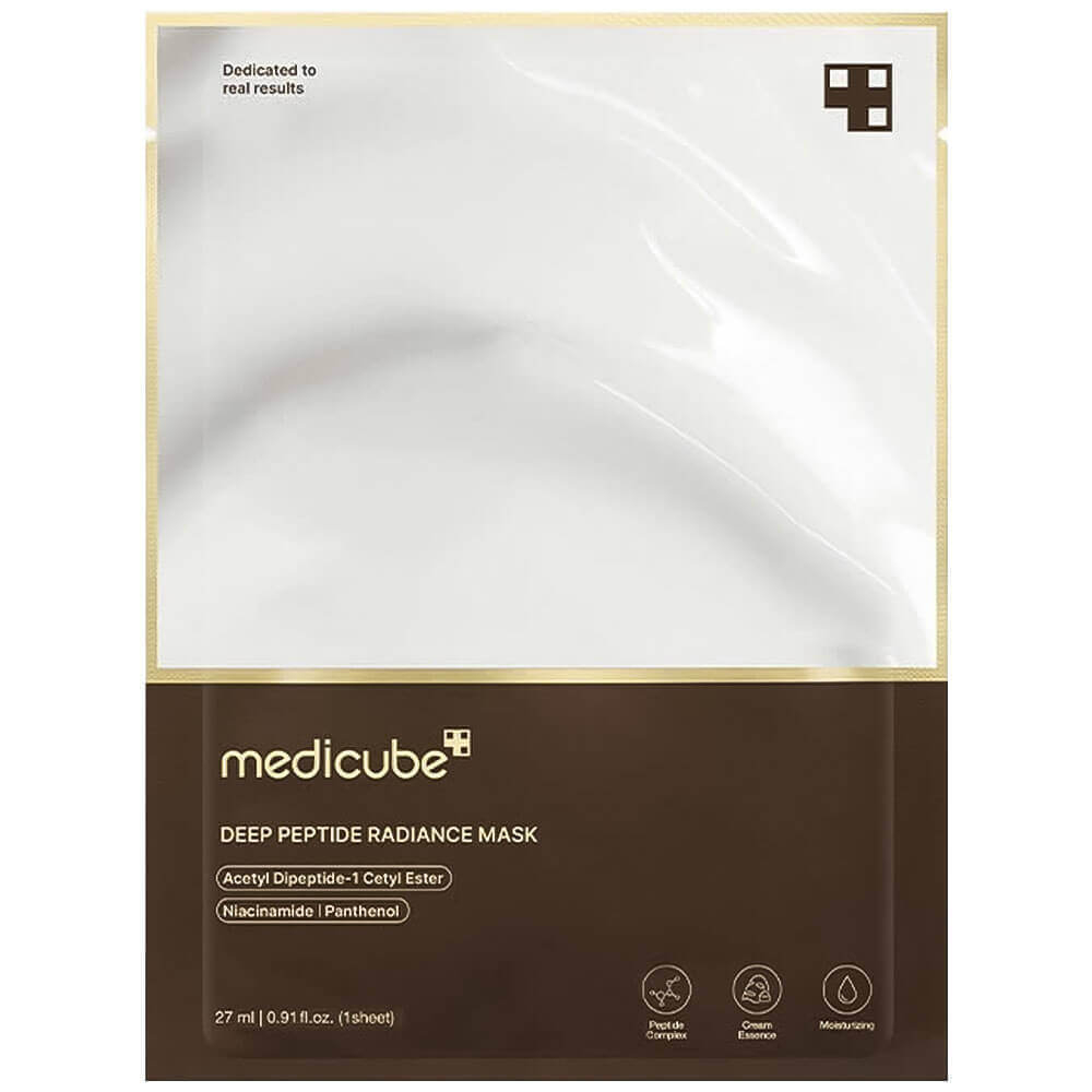 Medicube Тканевая маска с пептидами для сияния кожи medicube Deep Peptide Radiance Mask, 27 мл