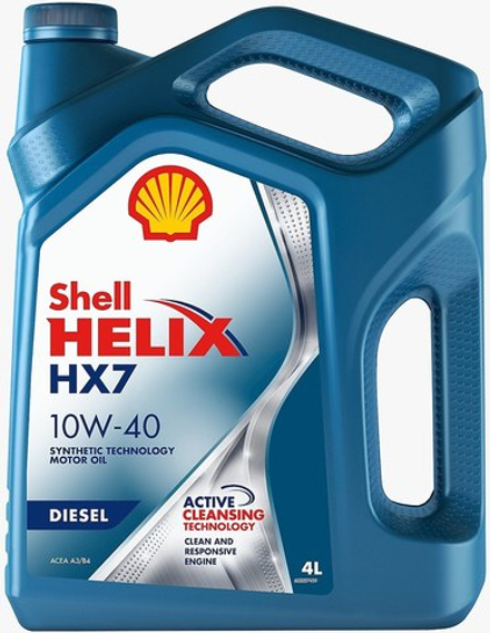 Моторное масло Shell Diesel HX7 10w40 4л полусинтетика