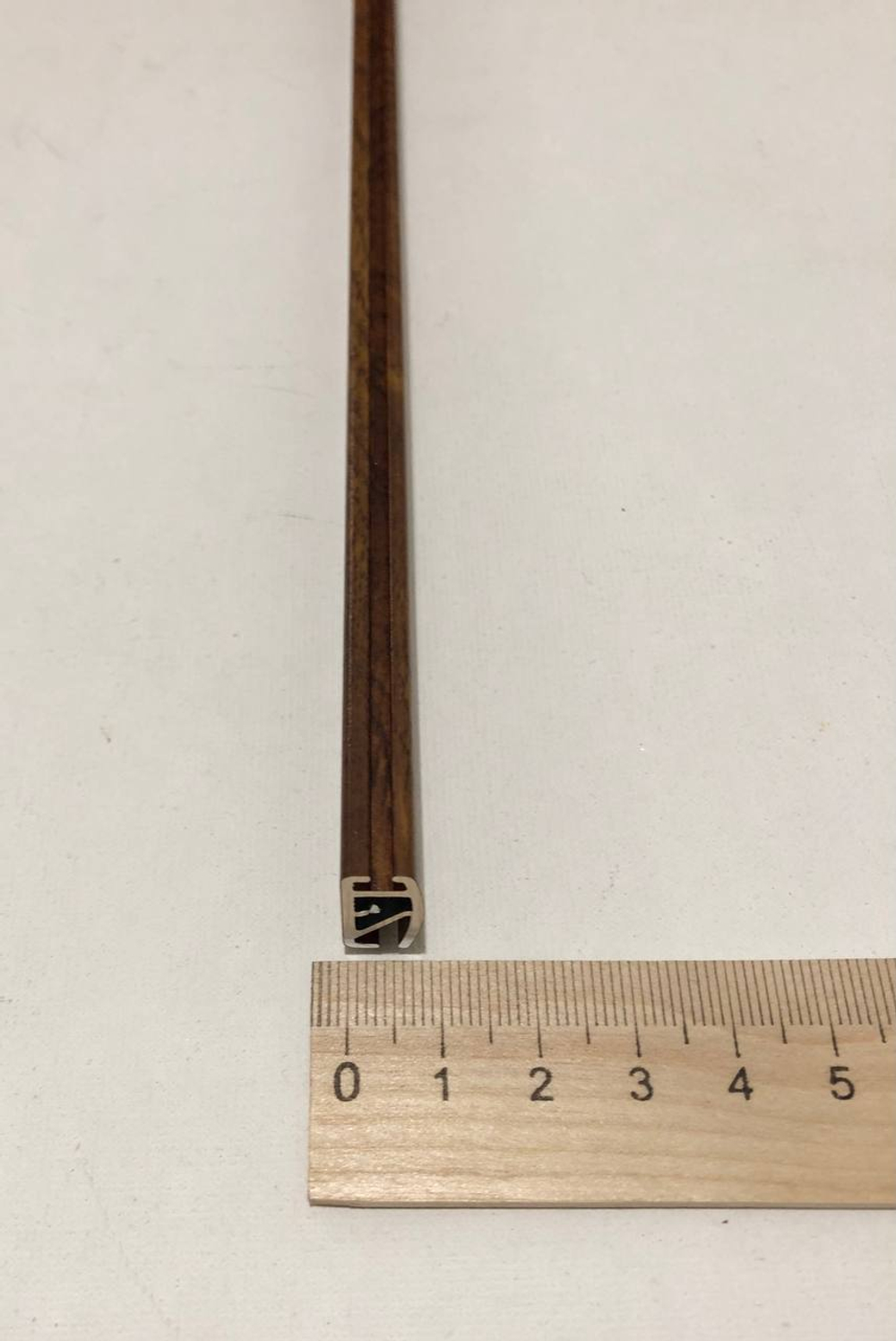 Нижний утяжелитель-отвес стальной, цвет орех