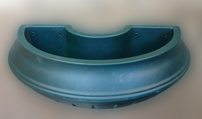 Вазон для цветов, термо-получаша 740, для опор и столбов