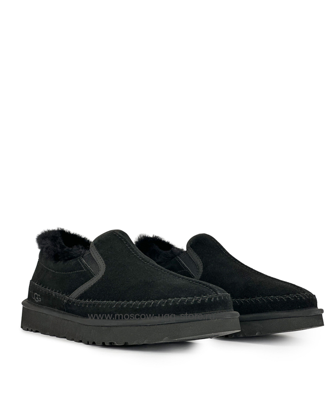 MENS STITCH SLIP - Black