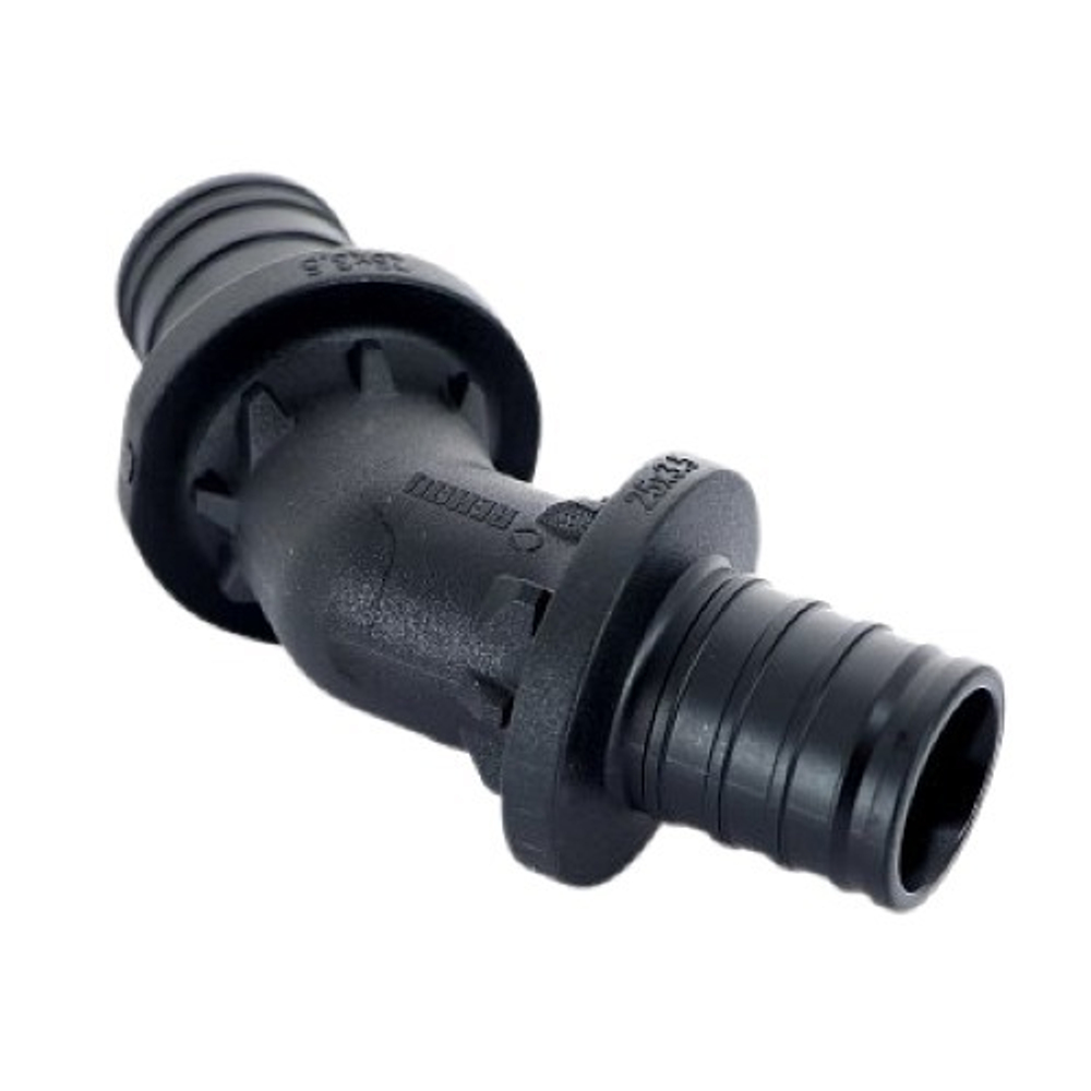 Угол надвижной REHAU 45° 25*25 (черный пластик)