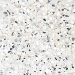 Керамогранит Alma Ceramica GFU6060TRZ07L Terrazzo 60x60 белый / бежевый лаппатированный под камень / терраццо