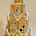 Декор светодиодный "Пряничный домик" 26,5х26,5х47см