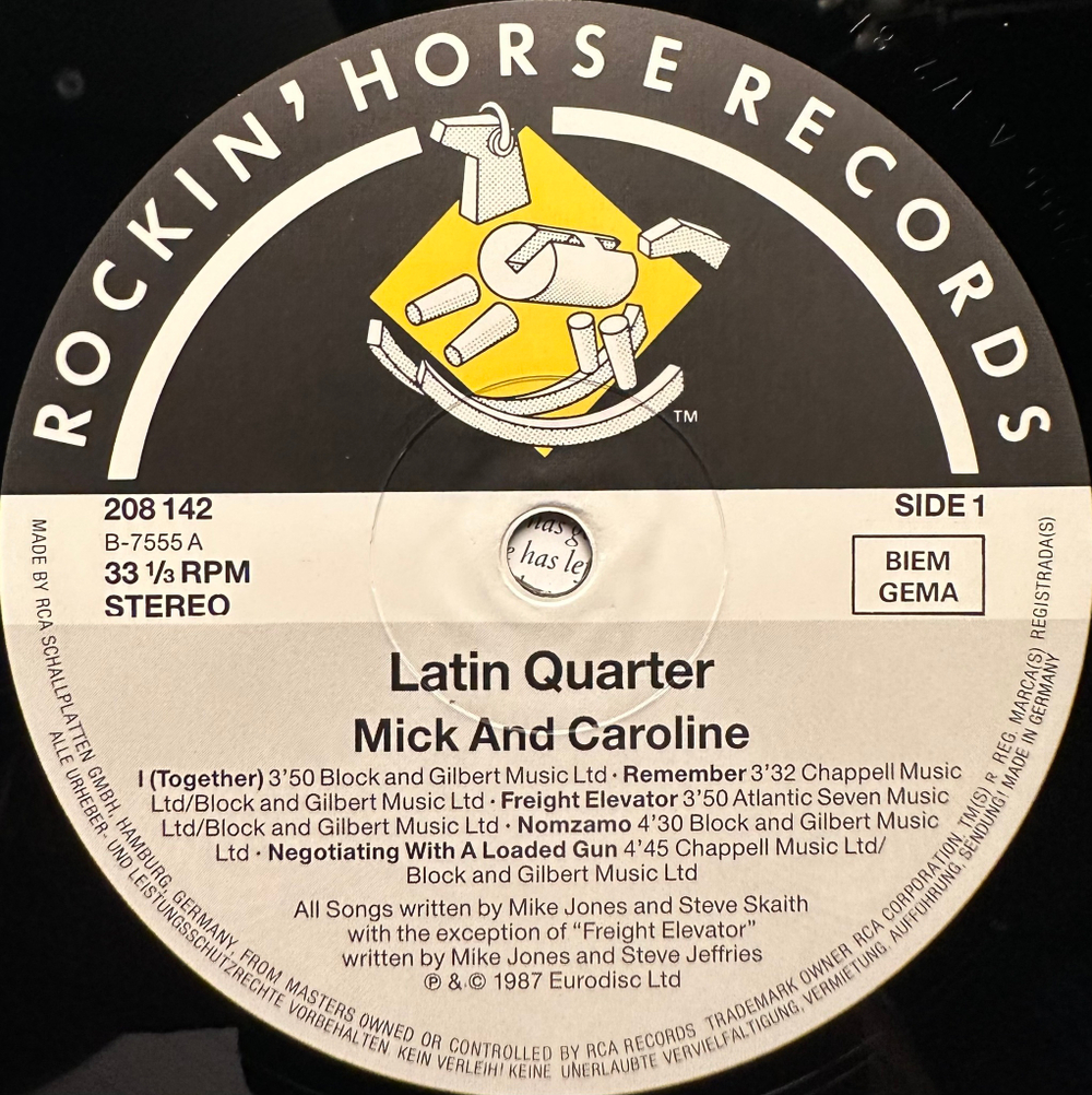 Latin Quarter - Mick And Caroline (Европа 1987г.)